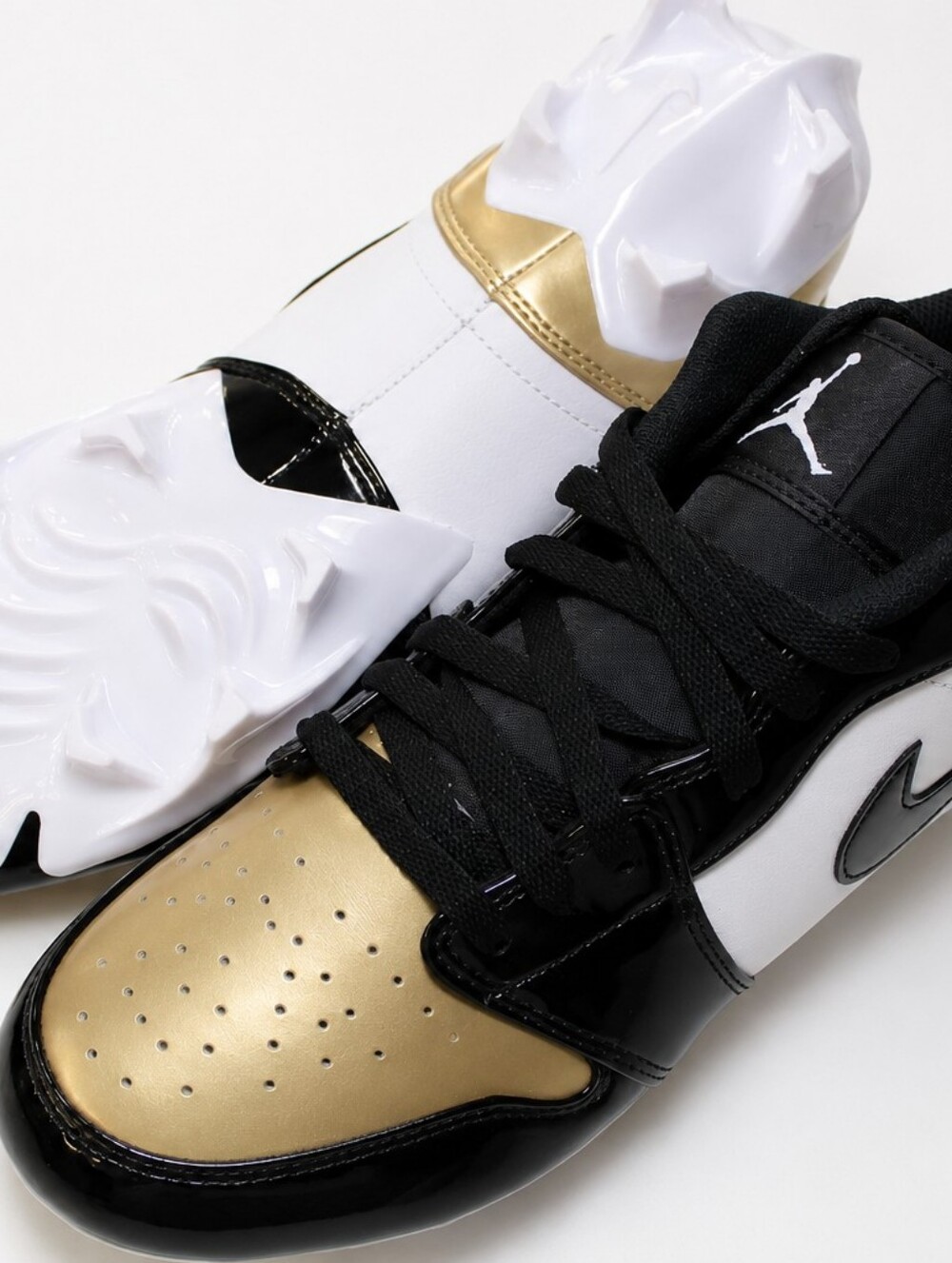 ✨ Jordan 1 Low TD  Football Cleats FJ6245-701 Metallic Gold White Men Sizes